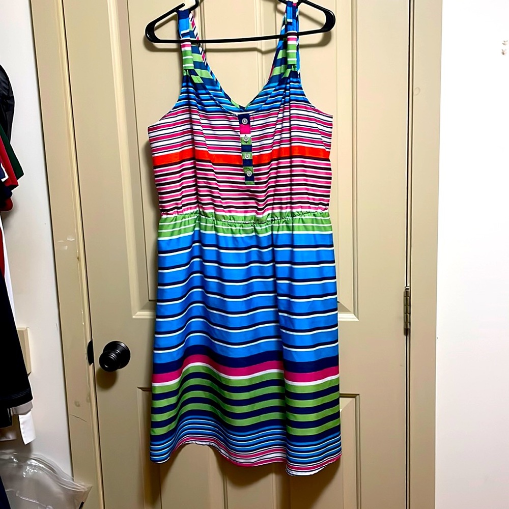 Old Navy Multicolored striped tank dress